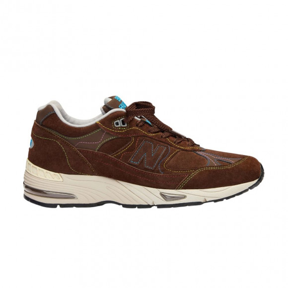 Bleue Burnham x New Balance 991v1 Made In UK 'Brown Blue' | Men's Size 8 - 00011-1002600NB9MIU-BROW