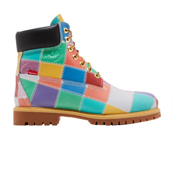 Supreme x Timberland 6 Inch Premium Waterproof Boot 'Patchwork - Multi-Color' | Men's Size 6 - 00031-1002500SXT6IP-MULT