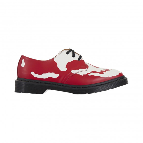 Supreme x Dr. Martens 1461 3-Eye Shoe 'Skull - Red White' | Men's Size 9 - 00074-1002500SX13SS-RED