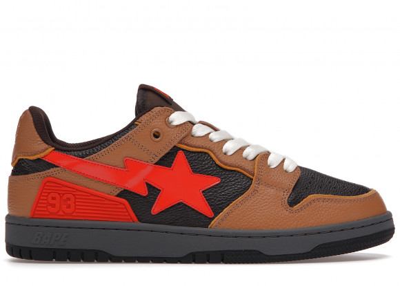 A Bathing Ape Bape SK8 Sta Brown Orange - 001FWH801021_BLK_A