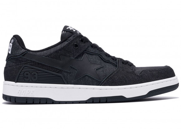 A Bathing Ape Sk8 Sta Black Denim - 001FWJ201005_BLK/001FWJ202005_BLK