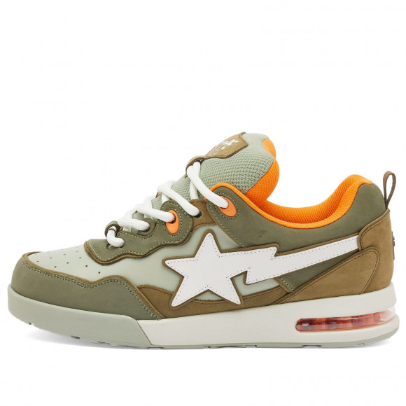 A Bathing Ape Men's Road Sta New Sneaker Olive - 001FWK801321M-OLD