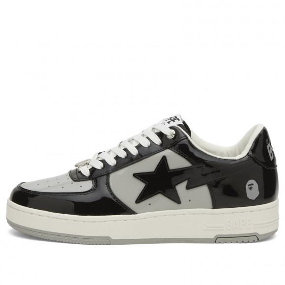 A Bathing Ape Men's Patent Leather Bape Sta #4 M2 Black - 001FWL801304M-BLK