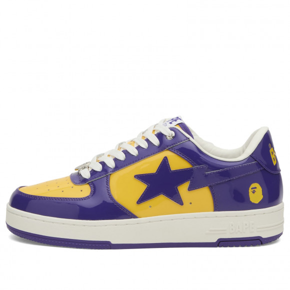 A Bathing Ape Men's Patent Leather Bape Sta #4 M2 Purple - 001FWL801304M-PUR