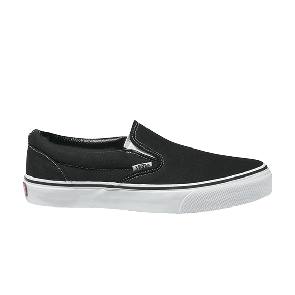 vans slip on black