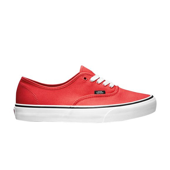 Vans Authentic Fiery Red/ Black | Men's Size 4 - 0SCQ7ZW