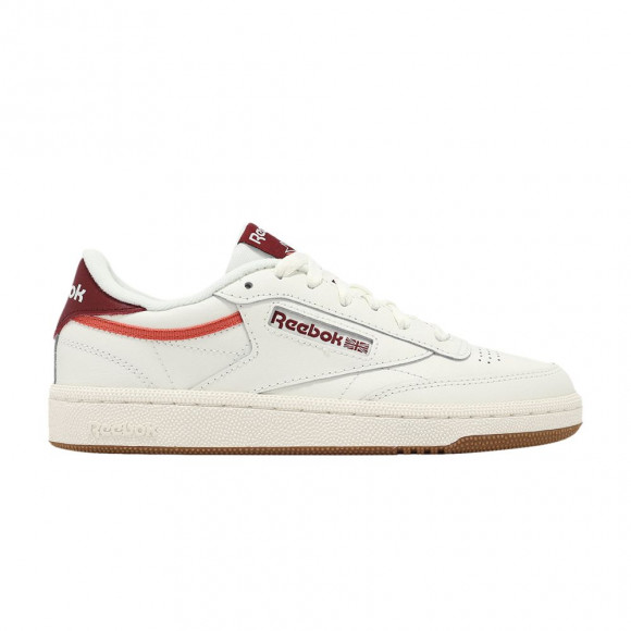 Reebok Wmns Club C 85 'Chalk Maroon Coral' | White | Women's Size 7.5 - 100201284