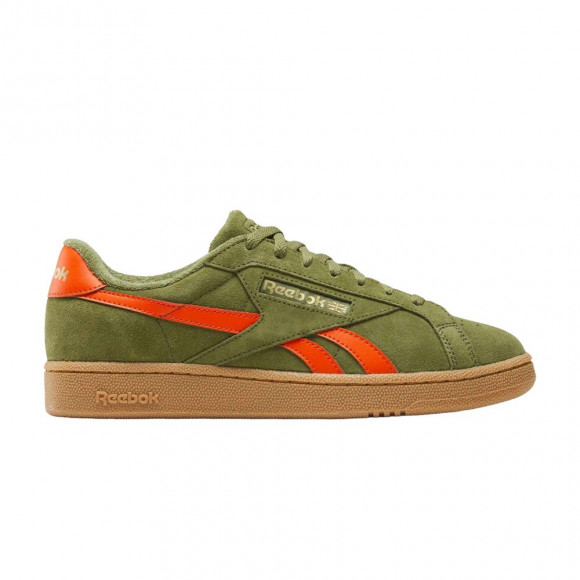 Reebok Club C Grounds Uk 'Deep Olive/Pump Orange/Gum' | Green | Men's Size 10.5 - 100228142