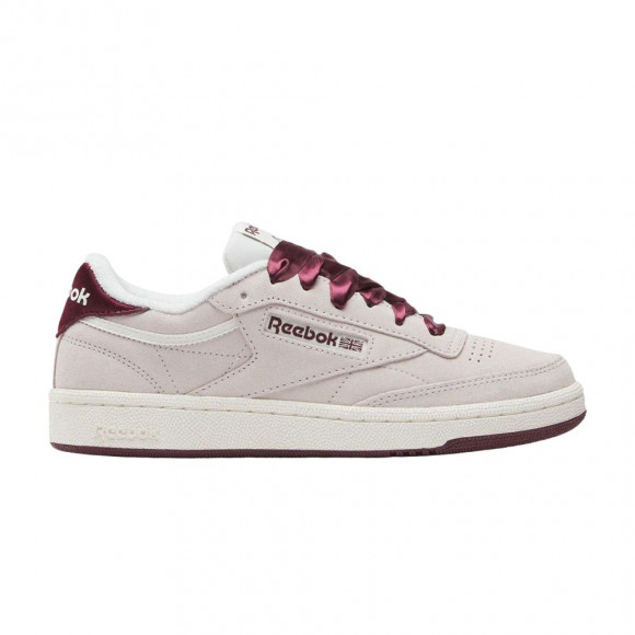 Reebok Wmns Club C 85 'Luxe Grey/Black Cherry/Chalk' | White | Women's Size 10.5 - 100229548