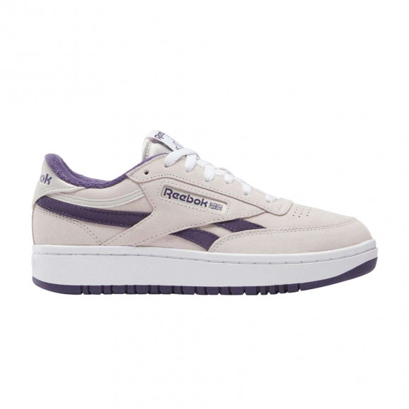 Reebok Wmns Club C Double Revenge 'Luxe Grey/Movement Pruple/White' | Pink | Women's Size 10.5 - 100229549