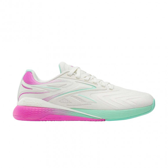 Reebok Wmns Nano X5 Edge 'Chalk Virtual Pink Atomic Aqua' | White | Women's Size 7 - 100249420
