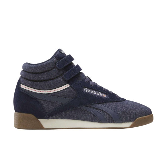 Reebok Wmns Freestyle Hi 'Darkindigo Chalk Gum' | Blue | Women's Size 9.5 - 100271726