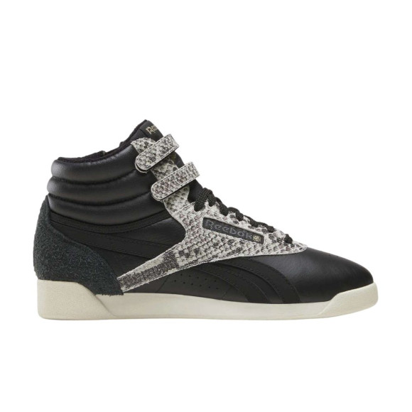 Reebok Wmns Freestyle Hi Zip 'Almostblack Vintagechalk Gold' | Women's Size 5 - 100271742