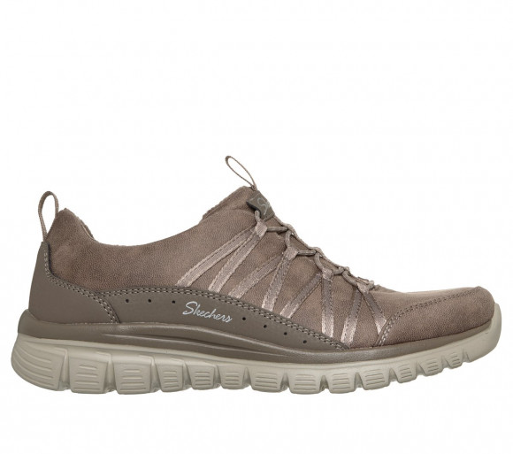 Skechers Women's Graceful - Cosy Hug Sneaker in Dark Taupe - 100889