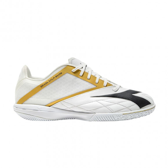 Diadora Brasil Sala Elite ID 'White Black Metallic Gold' | Men's Size 8.5 - 101180713-D1157