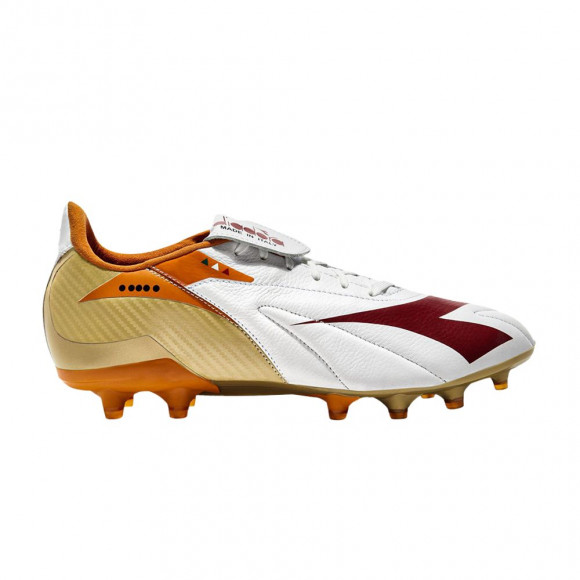 Diadora Maximus Elite T SLX FG Made in Italy 'Chili Pepper Russet Orange' | Gold | Men's Size 9 - 101180725-D1022