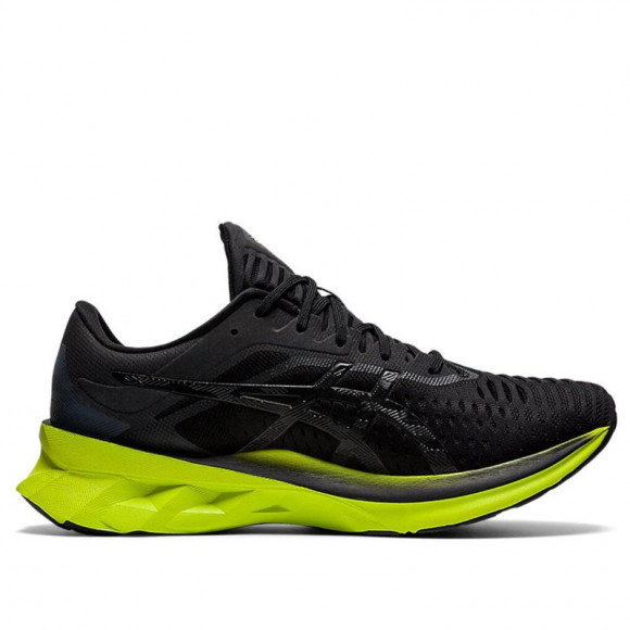 ASICS® Novablast - Men's Running Shoes - Black / Lime Zest - 1011A681-003