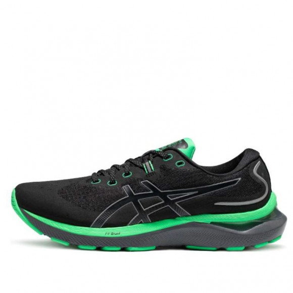 ASICS Gel Cumulus 24 Lite-Show 'Black New Leaf' BLACKGREEN Marathon Running Shoes 1011B468-001 - 1011B468-001