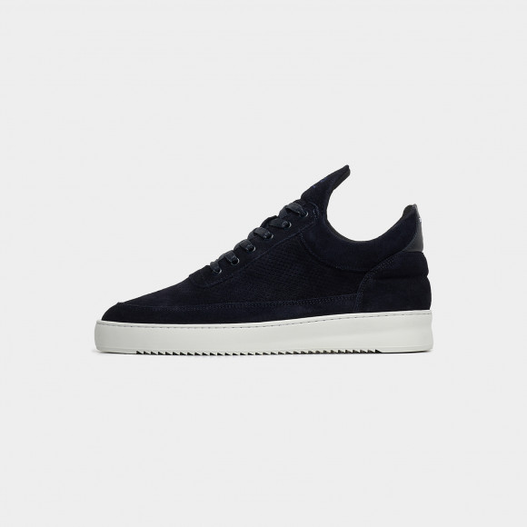 Low Top Perforated Organic Navy - 10120101658