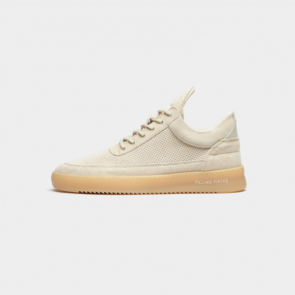 Low Top Perforated Suede Off White - 10122791890