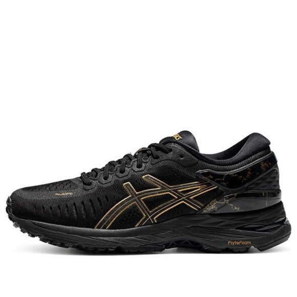 ASICS (WMNS) MetaRun BLACK/GOLD Marathon Running Shoes 1012B139-001 - 1012B139-001