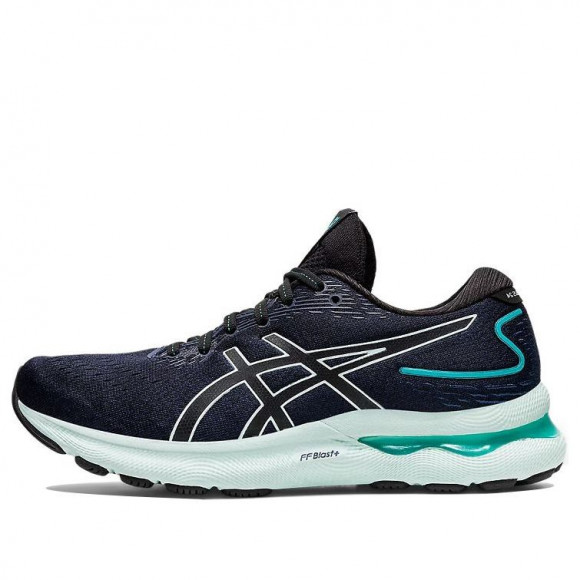 ASICS (WMNS) Gel Nimbus 24 'Black Soothing Sea' Dark Blue/Green Marathon Running Shoes 1012B201-005 - 1012B201-005