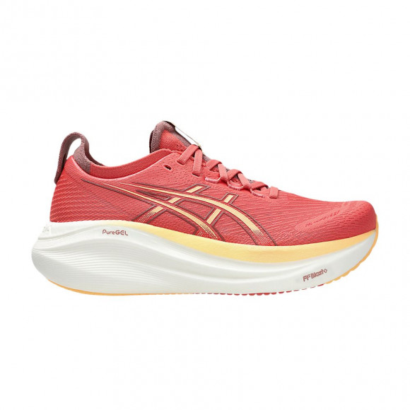ASICS Wmns Gel Nimbus 27 D Wide 'Dark Pink Clay Orange Glow' | Red | Women's Size 6.5 - 1012B752-701