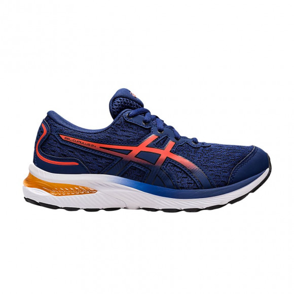 Asics Gel Cumulus 24 GS 'Deep Ocean Cherry Tomato' | Blue | Kid's Size 5.5 - 1014A270-401
