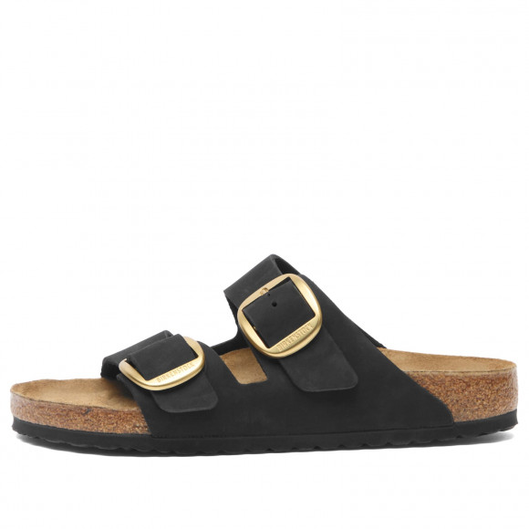 Birkenstock Women's Arizona Big Buckle in Black Nubuck - 1023239