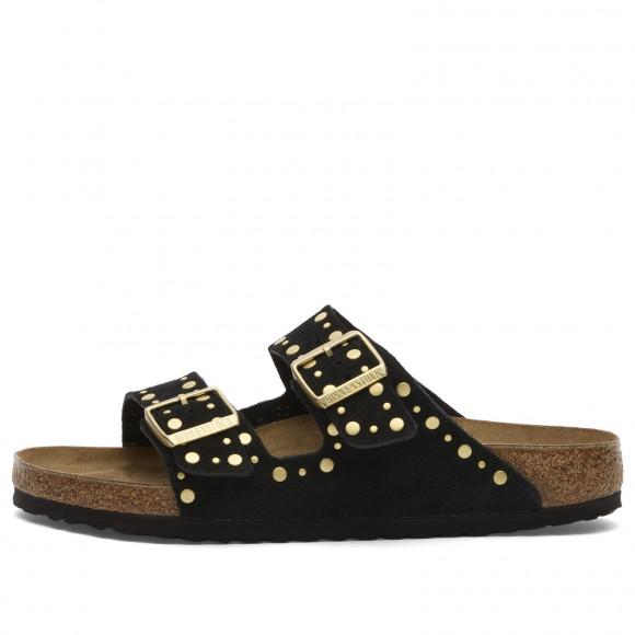 Birkenstock Women's Arizona Rivet in Black Suede - 1030346