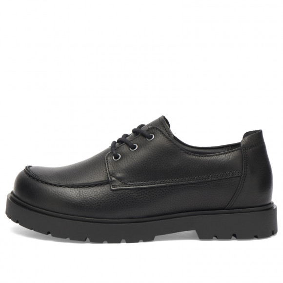 Birkenstock Men's Boston SFB LEVE Concrete Gray Clog - Black Leather - 1031547