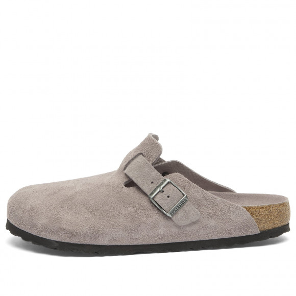 Birkenstock Men's Boston SFB Clog - Faded Purple Suede - 1031624