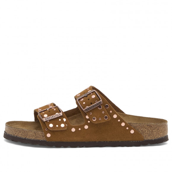 Birkenstock Women's Arizona Rivet in Mink Suede - 1031743