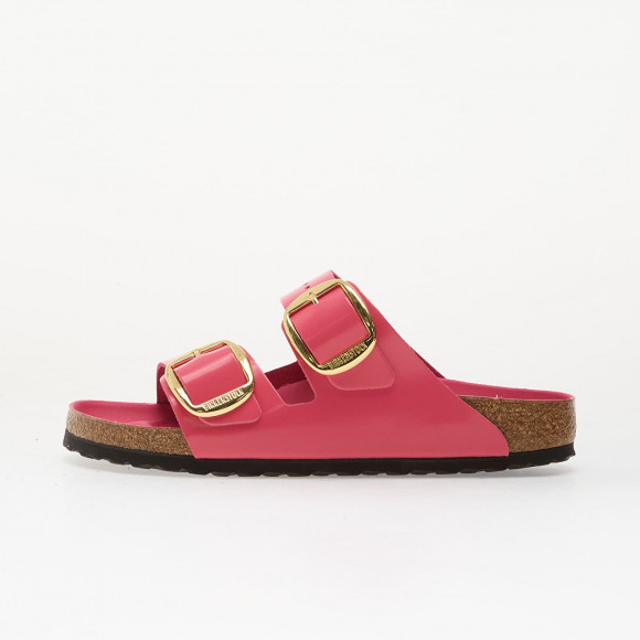 Sneakers Birkenstock Arizona Big Buckle Natural Leather Patent Women High-Shine Fuchsia Tulip - 1031856