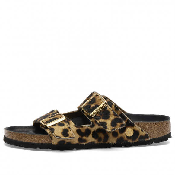 Birkenstock Women's Arizona FUR in Leo Natural - 1032856