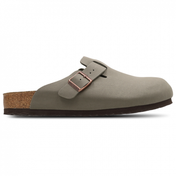 Birkenstock Boston Men Flip-Flops and Sandals - Brown - Size 7.5 - Nubuck - 1033130
