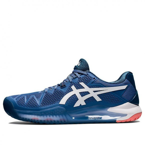 ASICS Gel - 404 - Resolution 8 Midnight Blue Tennis shoes 1041A079 - ASICS  Sneakers mit Plateau Weiß