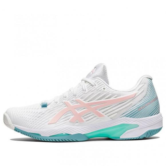 ASICS (WMNS) Solution Speed FF 2 'White Frosted Rose' WHITE/BLUE/PINK Tennis shoes 1042A136-103 - 1042A136-103