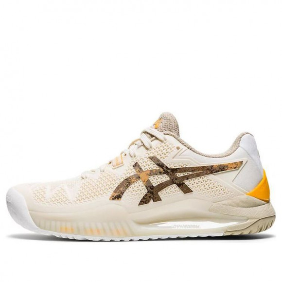 ASICS (WMNS) Gel Resolution 8 LE 'Earth Day' CREAMWHITE/YELLOW Marathon Running Shoes 1042A163-101 - 1042A163-101