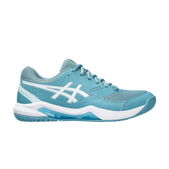 Asics Wmns Gel Dedicate 8 Wide 'Gris Blue White' | Women's Size 7.5 - 1042A235-400