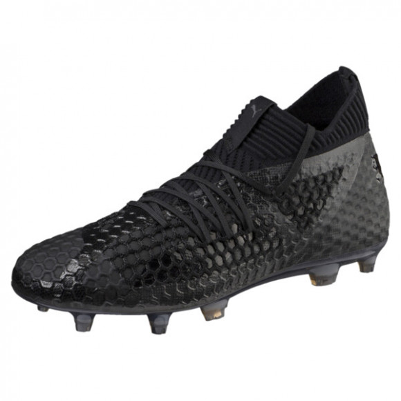 PUMA FUTURE 18.1 NETFIT FG/AG Men's Soccer Cleats Shoes in Black - 104488_02