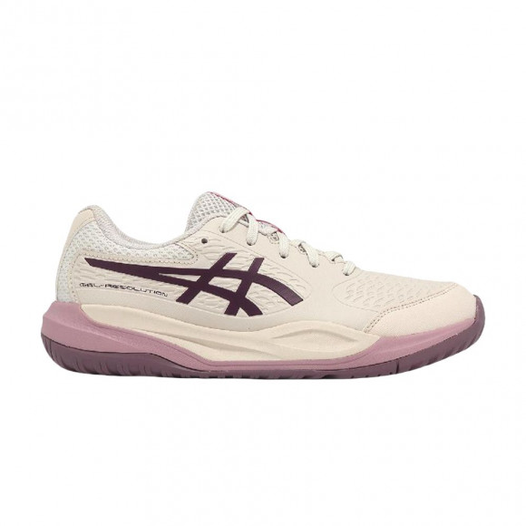 ASICS Gel Resolution X GS 'Soft Oat Dark Aubergine' | Tan | Kid's Size 5.5 - 1044A081250