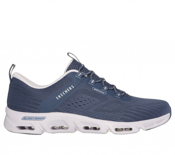 Skechers Glide-Step Gratify - Renown Sneaker in Blau Grau - 104601