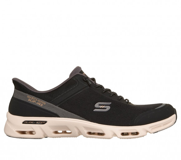 Skechers Women's Slip-ins: Glide-Step Gratify - Everyday Bliss Sneaker in Black/Natural - 104616