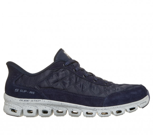 Skechers Women's Slip-ins Waterproof: Glide-Step - Cosy Fit Cascada Sneaker in Navy Blue - 104820