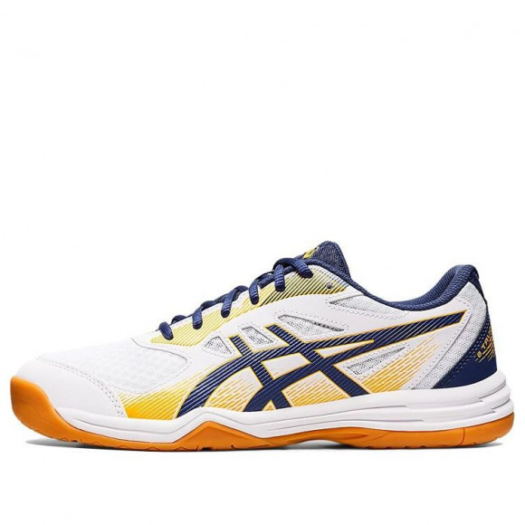 ASICS Upcourt 5 'White Deep Ocean Gum' White Blue Yellow Training Shoes 1071A086-100 - 1071A086-100
