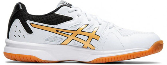 Womens Asics Upcourt 3 'Pure Gold' White/Pure Gold WMNS Marathon Running Shoes/Sneakers 1072A012-106 - 1072A012-106
