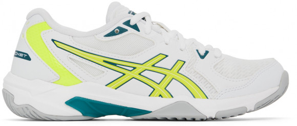 Asics Baskets Gel-Rocket 10 blanc et jaune - 1072A056-109