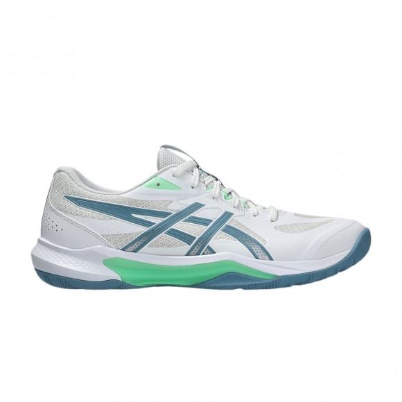 ASICS Gel Tactic 13 2E Wide 'White Saba Blue' | Men's Size 9 - 1073A078-102