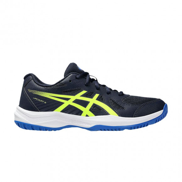 Asics Upcourt 6 GS 'Midnight Safety Yellow' | Blue | Kid's Size 6 - 1074A045-401